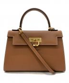 CARBOTTIカルボッティ）の古着「2WAYバッグ」｜ブラウン