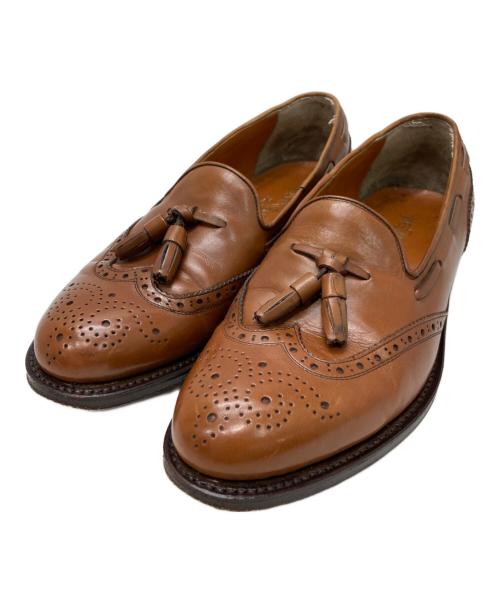 Yves Saint Laurent（イヴサンローラン）Yves Saint Laurent (イヴサンローラン) ウィングチップタッセルローファー ブラウン サイズ:25 1/2の古着・服飾アイテム