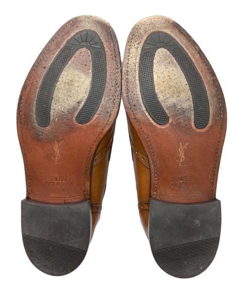 Yves Saint Laurent（イヴサンローラン）Yves Saint Laurent (イヴサンローラン) ウィングチップタッセルローファー ブラウン サイズ:25 1/2の古着・服飾アイテム