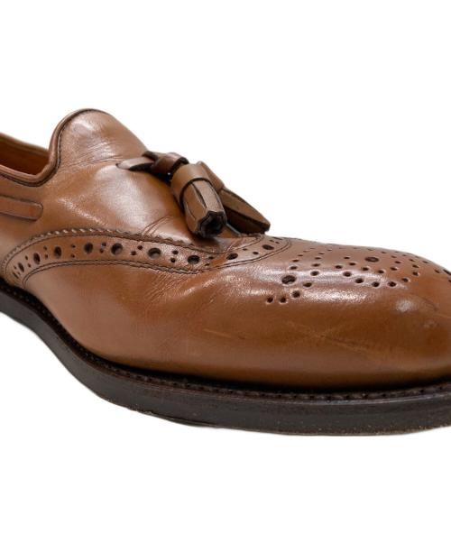 Yves Saint Laurent（イヴサンローラン）Yves Saint Laurent (イヴサンローラン) ウィングチップタッセルローファー ブラウン サイズ:25 1/2の古着・服飾アイテム