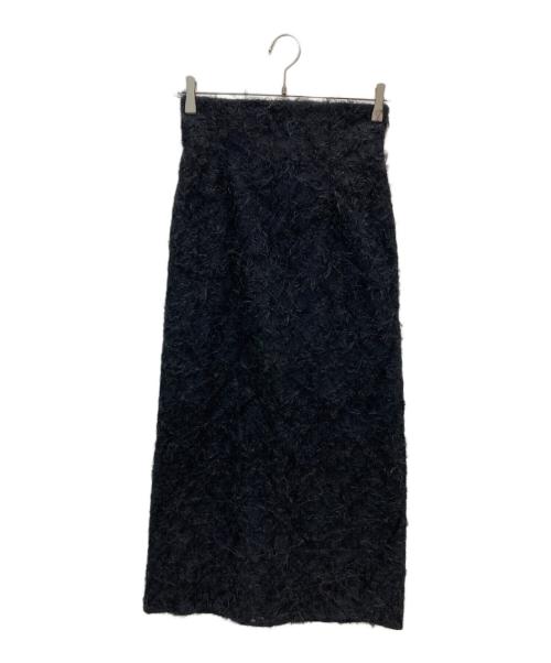 Snidel（スナイデル）Snidel (スナイデル) フェザージャガードタイトスカート ブラック サイズ:1の古着・服飾アイテム