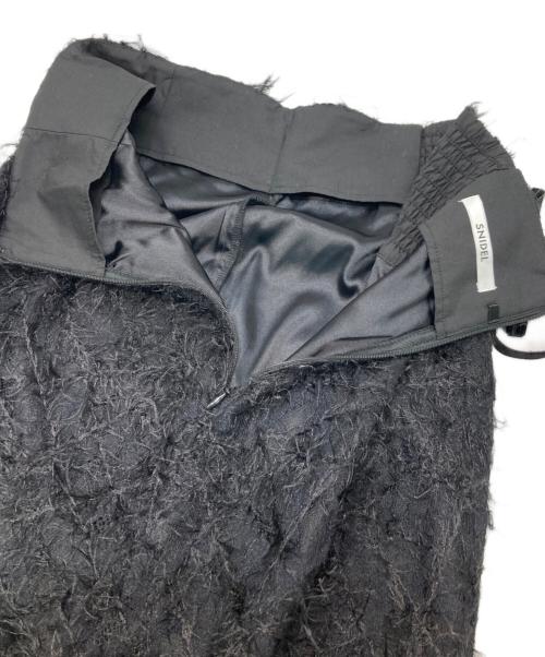 Snidel（スナイデル）Snidel (スナイデル) フェザージャガードタイトスカート ブラック サイズ:1の古着・服飾アイテム