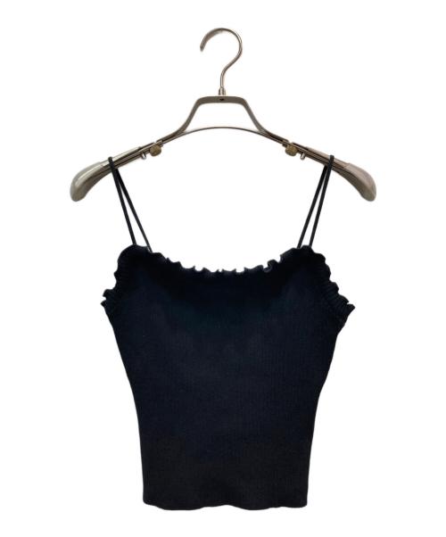 Snidel（スナイデル）Snidel (スナイデル) カーデsetニットキャミ ブラック サイズ:FREE 未使用品の古着・服飾アイテム