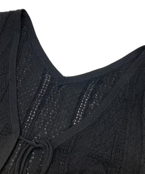 Snidel（スナイデル）Snidel (スナイデル) カーデsetニットキャミ ブラック サイズ:FREE 未使用品の古着・服飾アイテム