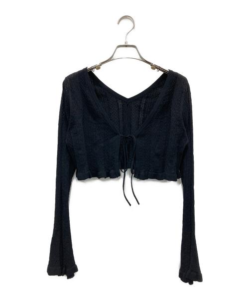 Snidel（スナイデル）Snidel (スナイデル) カーデsetニットキャミ ブラック サイズ:FREE 未使用品の古着・服飾アイテム