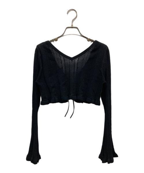 Snidel（スナイデル）Snidel (スナイデル) カーデsetニットキャミ ブラック サイズ:FREE 未使用品の古着・服飾アイテム