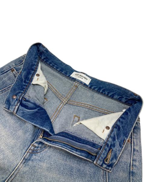 Lily Brown（リリーブラウン）Lily Brown (リリーブラウン) サイドラインワイドデニムパンツ ブルー サイズ:1の古着・服飾アイテム