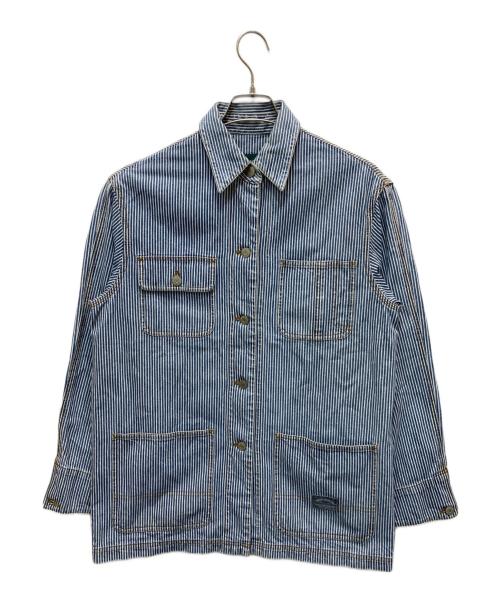 LAUREN JEANS CO.（ローレン ジーンズ カンパニー）LAUREN JEANS CO. (ローレン ジーンズ カンパニー) ジャケット ブルー×ホワイト サイズ:Sの古着・服飾アイテム