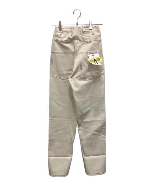 WESTOVERALLS（ウエストオーバーオールズ）WESTOVERALLS (ウエストオーバーオールズ) デニムパンツ アイボリー サイズ:W25 未使用品の古着・服飾アイテム