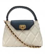 CHARLES & KEITHチャールズアンドキース）の古着「アルウェン ブレードストラップトップハンドルバッグ」｜ホワイト×ブラック