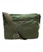 PRADAプラダ）の古着「ナイロンショルダーバッグ」｜グリーン