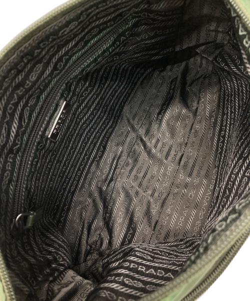 PRADA（プラダ）PRADA (プラダ) ナイロンショルダーバッグ グリーンの古着・服飾アイテム