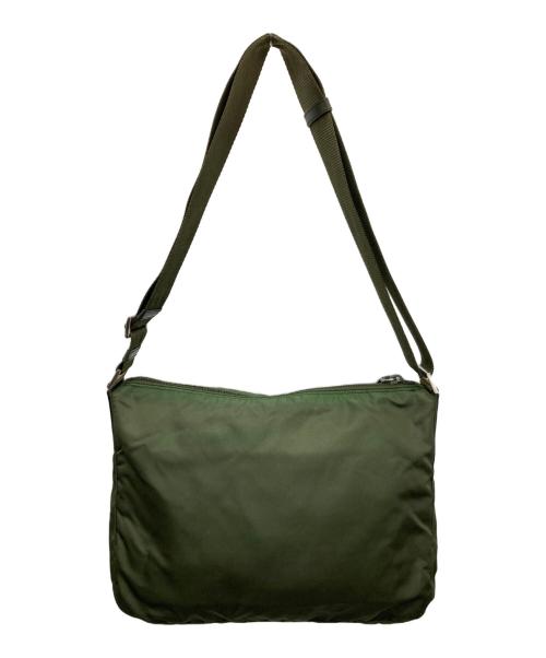 PRADA（プラダ）PRADA (プラダ) ナイロンショルダーバッグ グリーンの古着・服飾アイテム