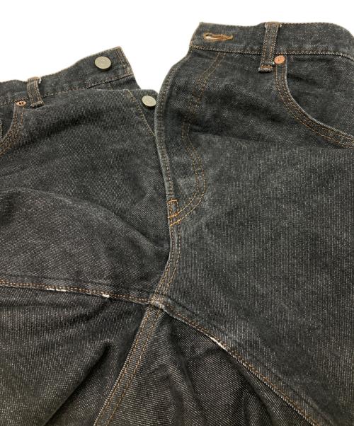 LE（エルイー）LE (エルイー) ブラックデニムパンツ ブラック サイズ:33の古着・服飾アイテム