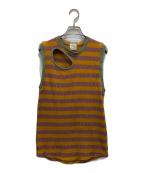 jonnlynxジョンリンクス）の古着「PIANO DUO HOLE TANK」｜オレンジ