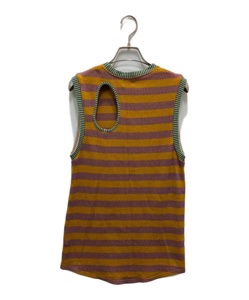 jonnlynx（ジョンリンクス）jonnlynx (ジョンリンクス) PIANO DUO HOLE TANK オレンジ サイズ:Fの古着・服飾アイテム