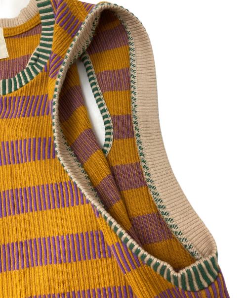 jonnlynx（ジョンリンクス）jonnlynx (ジョンリンクス) PIANO DUO HOLE TANK オレンジ サイズ:Fの古着・服飾アイテム