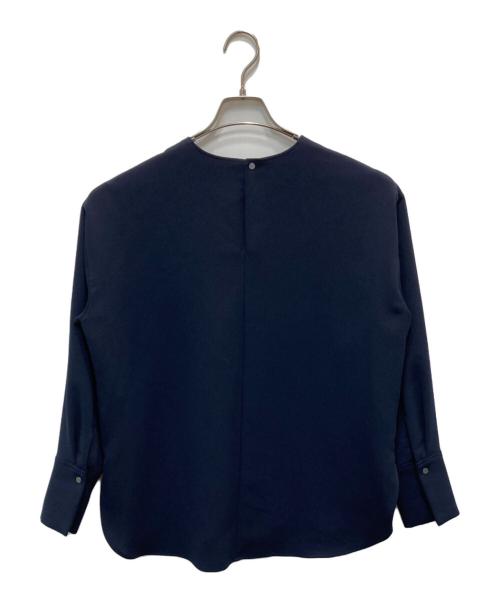 UNTITLED（アンタイトル）UNTITLED (アンタイトル) ジョーゼットブラウス【洗える】 ネイビー サイズ:2の古着・服飾アイテム