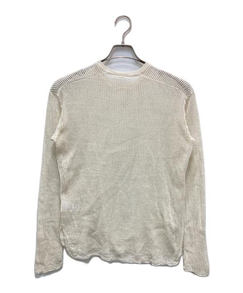 MUSE de Deuxieme Classe（ミューズ ドゥーズィエム クラス）MUSE de Deuxieme Classe (ミューズ ドゥーズィエム クラス) Lily Linen アゼ プルオーバーニット アイボリー サイズ:不明（実寸参照）の古着・服飾アイテム