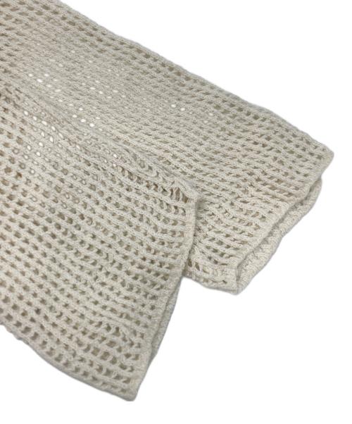 MUSE de Deuxieme Classe（ミューズ ドゥーズィエム クラス）MUSE de Deuxieme Classe (ミューズ ドゥーズィエム クラス) Lily Linen アゼ プルオーバーニット アイボリー サイズ:不明（実寸参照）の古着・服飾アイテム