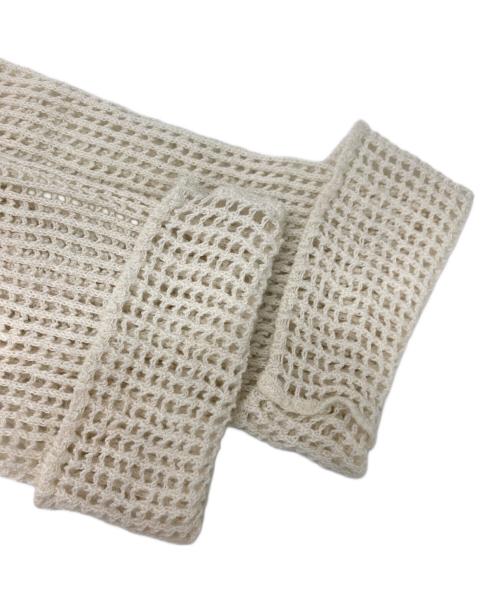 MUSE de Deuxieme Classe（ミューズ ドゥーズィエム クラス）MUSE de Deuxieme Classe (ミューズ ドゥーズィエム クラス) Lily Linen アゼ プルオーバーニット アイボリー サイズ:不明（実寸参照）の古着・服飾アイテム