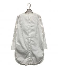 VERMEIL par iena×THOMAS MASON（ヴェルメイユ パー イエナ×トーマスメイソン）の古着「スタンドカラーシャツ」｜ホワイト