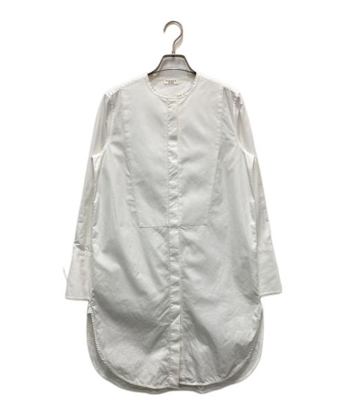 VERMEIL par iena（ヴェルメイユ パー イエナ）VERMEIL par iena (ヴェルメイユ パー イエナ) THOMAS MASON (トーマスメイソン) スタンドカラーシャツ ホワイト サイズ:38の古着・服飾アイテム