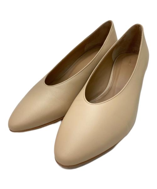 LAURENCE（ロランス）LAURENCE (ロランス) MOCK ARCHパンプス ベージュ サイズ:37 未使用品の古着・服飾アイテム