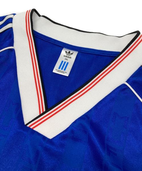 adidas（アディダス）adidas (アディダス) ゲームシャツ ブルー サイズ:2XLの古着・服飾アイテム