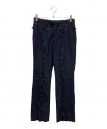 UNDERCOVER（アンダーカバー）の古着「フリルパンツ」｜ネイビー