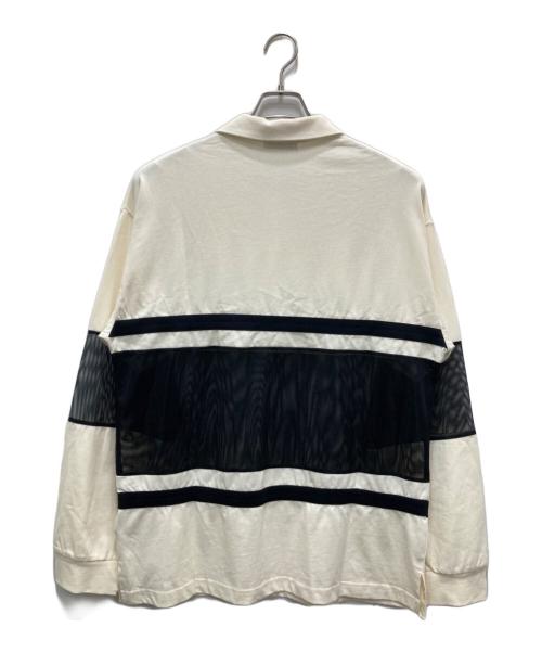 MAISON SPECIAL（メゾンスペシャル）MAISON SPECIAL (メゾンスペシャル) メッシュコンビラガーシャツ アイボリー サイズ:FREEの古着・服飾アイテム