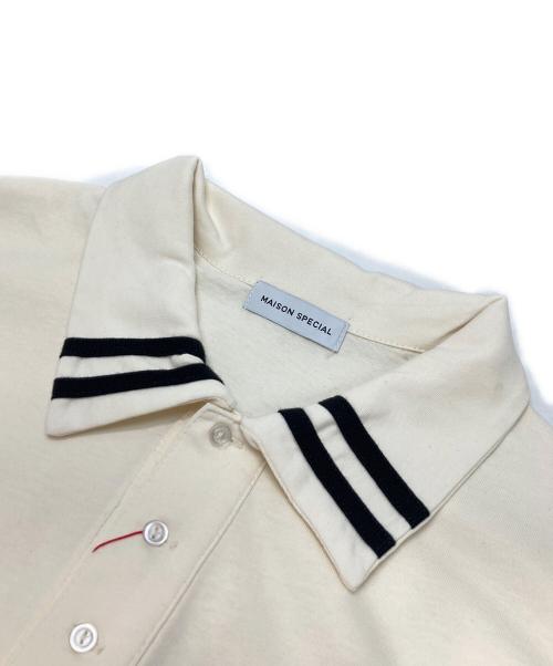 MAISON SPECIAL（メゾンスペシャル）MAISON SPECIAL (メゾンスペシャル) メッシュコンビラガーシャツ アイボリー サイズ:FREEの古着・服飾アイテム