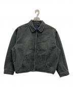 NAUTICAノーティカ）の古着「クラッシュドチノ ジップアップブルゾン」｜グレー