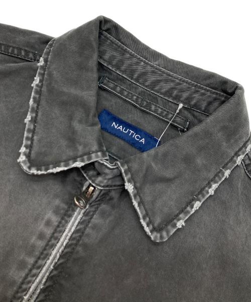 NAUTICA（ノーティカ）NAUTICA (ノーティカ) クラッシュドチノ ジップアップブルゾン グレー サイズ:XL 未使用品の古着・服飾アイテム