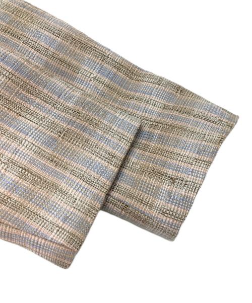 BALLSEY（ボールジィ）BALLSEY (ボールジィ) カラープラッドツイード ダブルブレストジャケット ブラウン サイズ:36の古着・服飾アイテム