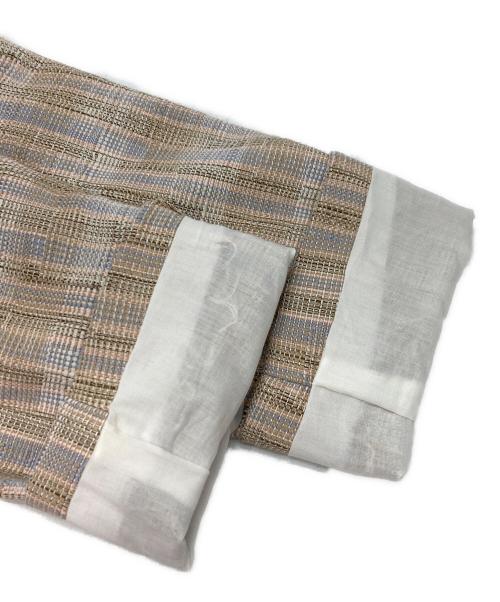 BALLSEY（ボールジィ）BALLSEY (ボールジィ) カラープラッドツイード ダブルブレストジャケット ブラウン サイズ:36の古着・服飾アイテム