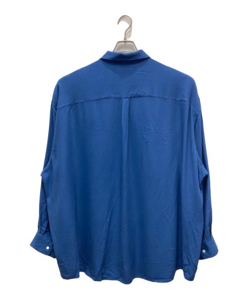 Graphpaper（グラフペーパー）Graphpaper (グラフペーパー) IDOGRAS Twill Viscose Oversized Sleeping Shirt ブルー サイズ:2の古着・服飾アイテム