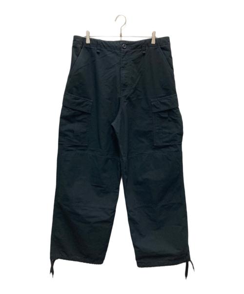 BALENCIAGA（バレンシアガ）BALENCIAGA (バレンシアガ) Navy Blue Cotton Cargo Pant/カーゴパンツ ブラック サイズ:XSの古着・服飾アイテム