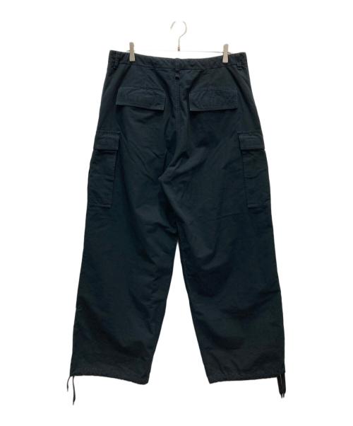 BALENCIAGA（バレンシアガ）BALENCIAGA (バレンシアガ) Navy Blue Cotton Cargo Pant/カーゴパンツ ブラック サイズ:XSの古着・服飾アイテム