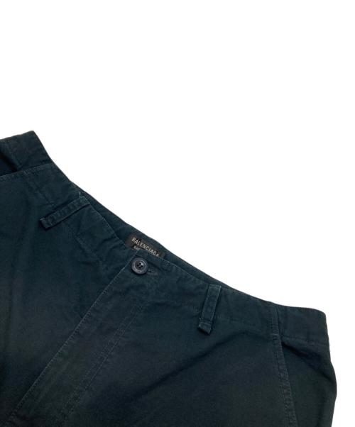 BALENCIAGA（バレンシアガ）BALENCIAGA (バレンシアガ) Navy Blue Cotton Cargo Pant/カーゴパンツ ブラック サイズ:XSの古着・服飾アイテム