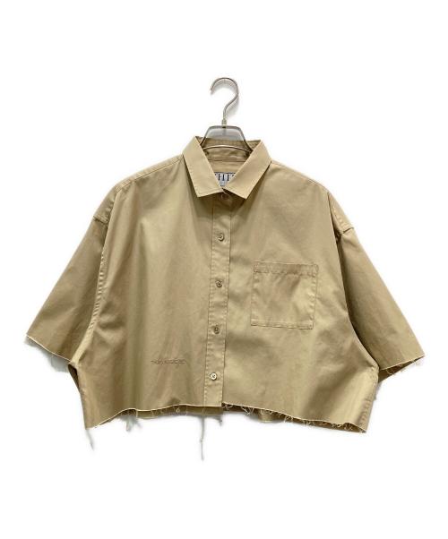 THIRD MAGAZINE（サードマガジン）THIRD MAGAZINE (サードマガジン) 撥水ボクシーシャツ ベージュ サイズ:9の古着・服飾アイテム