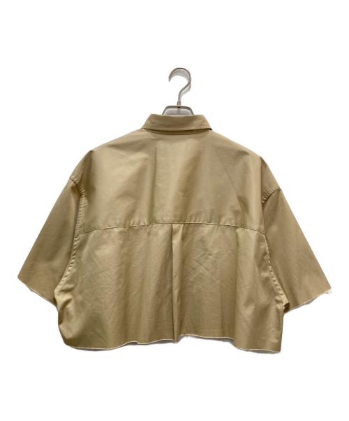 THIRD MAGAZINE（サードマガジン）THIRD MAGAZINE (サードマガジン) 撥水ボクシーシャツ ベージュ サイズ:9の古着・服飾アイテム