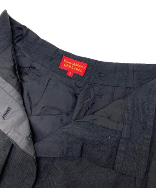 Vivienne Westwood RED LABEL（ヴィヴィアンウエストウッドレッドレーベル）Vivienne Westwood RED LABEL (ヴィヴィアンウエストウッドレッドレーベル) ウールパンツ ブラック サイズ:2の古着・服飾アイテム