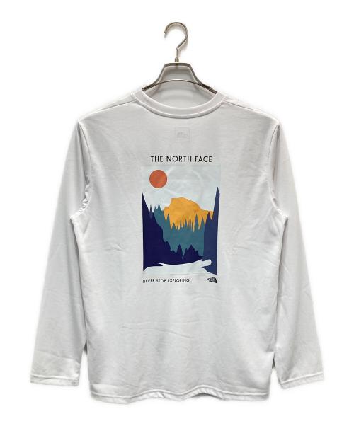 THE NORTH FACE（ザ ノース フェイス）THE NORTH FACE (ザ ノース フェイス) ロングスリーブカラードハーフドームティー ホワイト サイズ:XL 未使用品の古着・服飾アイテム