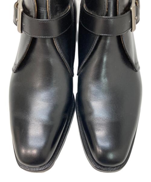 JOHNSTON&MURPHY（ジョンストン＆マーフィー）JOHNSTON&MURPHY (ジョンストン＆マーフィー) シングルモンクブーツ ブラック サイズ:6Dの古着・服飾アイテム