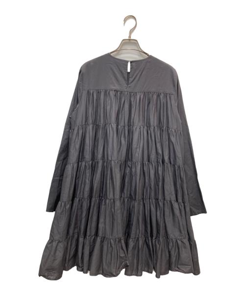 merlette（マーレット）Merlette (マーレット) TOMORROW LAND (トゥモローランド) ティアードワンピース ブラック サイズ:不明(実寸参照)の古着・服飾アイテム