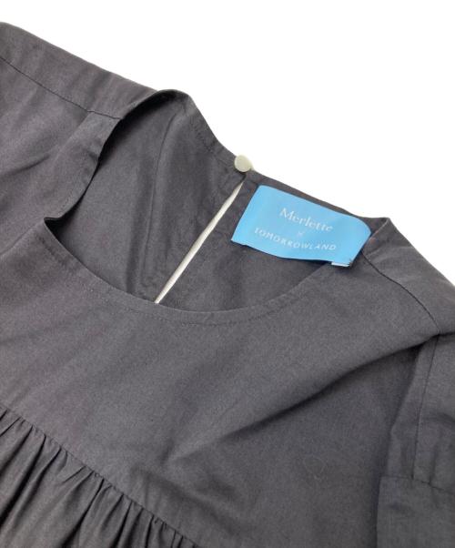 merlette（マーレット）Merlette (マーレット) TOMORROW LAND (トゥモローランド) ティアードワンピース ブラック サイズ:不明(実寸参照)の古着・服飾アイテム