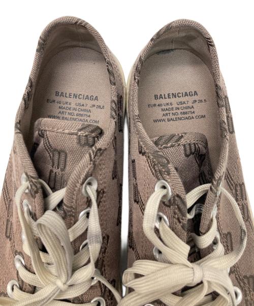 BALENCIAGA（バレンシアガ）BALENCIAGA (バレンシアガ) PARIS LOW TOP ブラウン サイズ:40の古着・服飾アイテム
