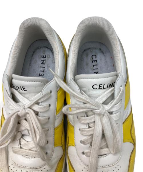 CELINE（セリーヌ）CELINE (セリーヌ) ローカットスニーカー イエロー×ホワイト サイズ:38の古着・服飾アイテム