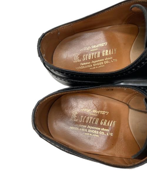 SCOTCH GRAIN（スコッチグレイン）SCOTCH GRAIN (スコッチグレイン) ストレートチップシューズ ブラック サイズ:24の古着・服飾アイテム